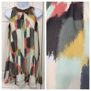 HD in Paris | Mod Jeweled Brushstrokes Shift Dress